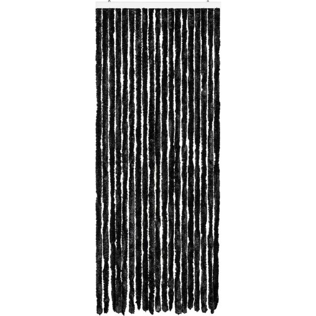 Insect Chenille Blackout Door Curtain - Anthracite (56 W x 185 D cm)