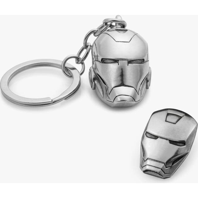Royal Selangor Iron Man Keyring and Lapel Pin Set
