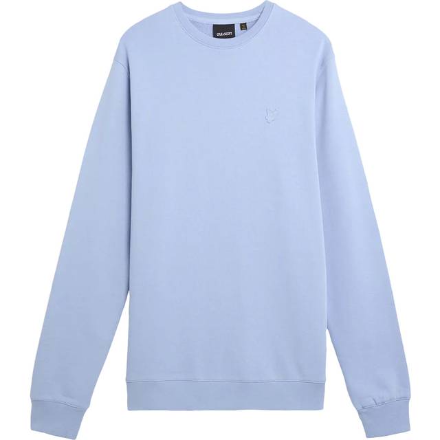 Lyle & Scott, Sweatshirts & Hoodies, Herr, M, Mellanlager Superfin Crew Neck Sweatshirt - blue (M)