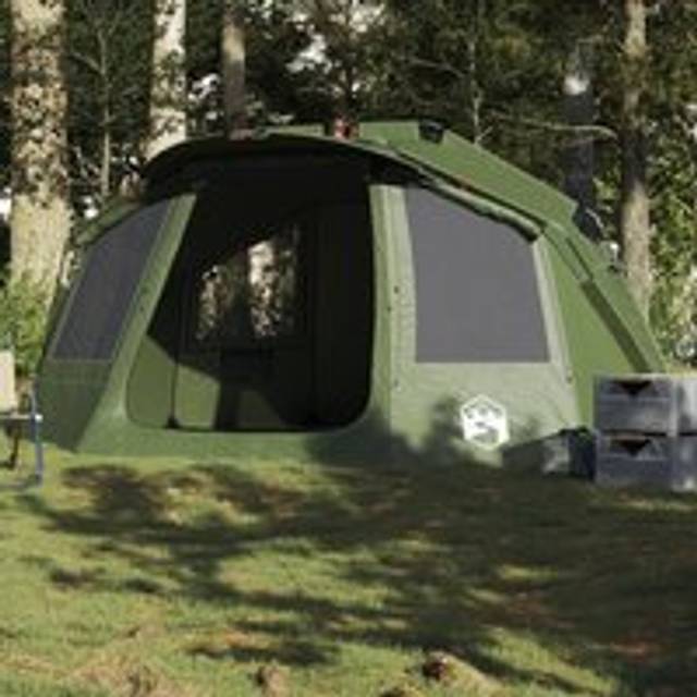 Fishing Tent 5-Person Olive Green Waterproof - One Size