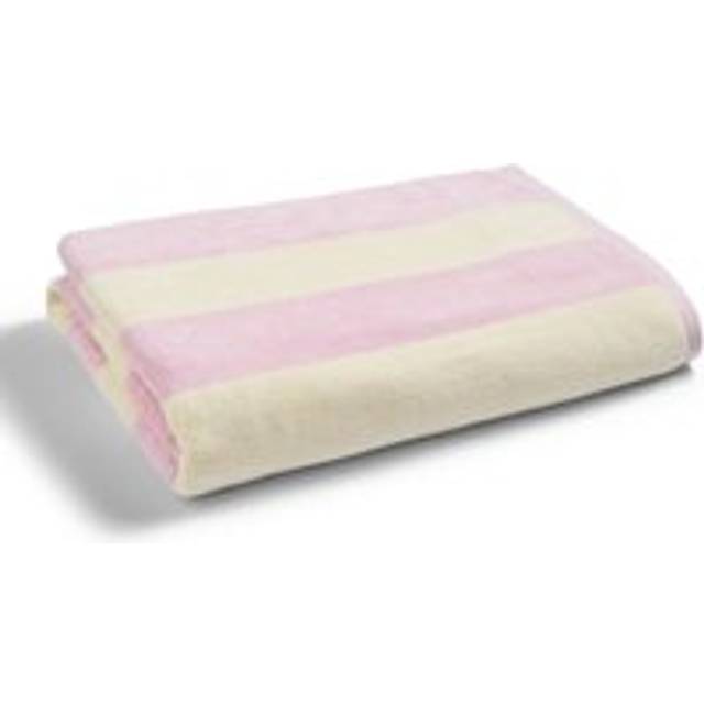 'Ice Cream' Stripe Extra Large Retro Inspired Beach Towels - Raspberry - One Size