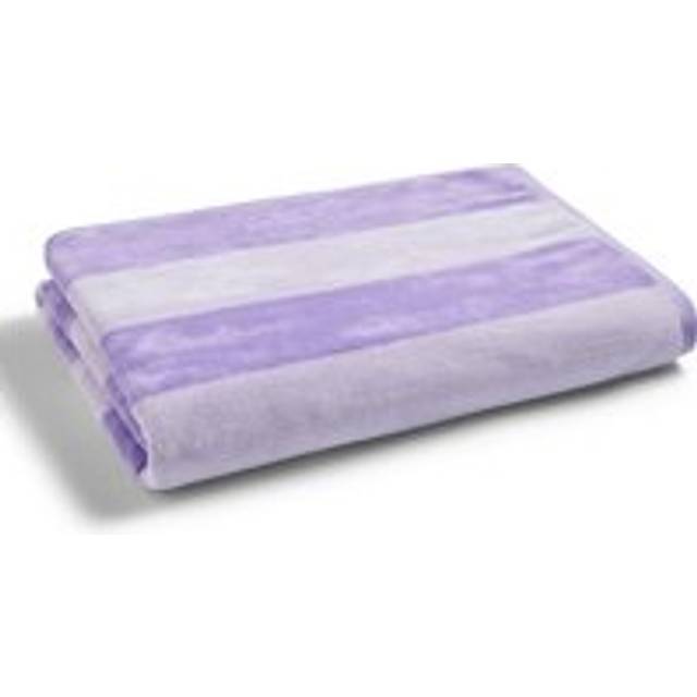 'Ice Cream' Stripe Extra Large Retro Inspired Beach Towels - Purple - One Size