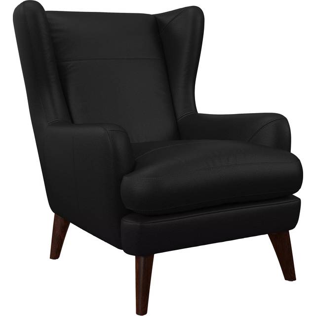 John Lewis Bergen II Leather Armchair, Dark Leg
