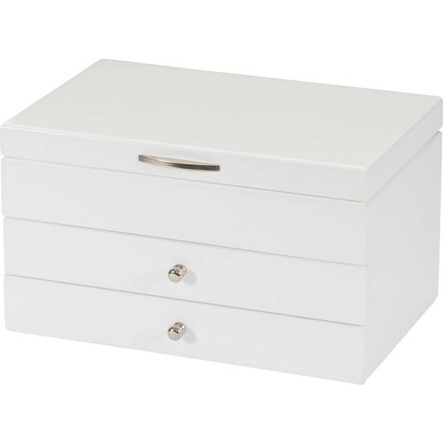 Jayne Jewellery Box - White (14cm H X 25cm W X 16cm D)