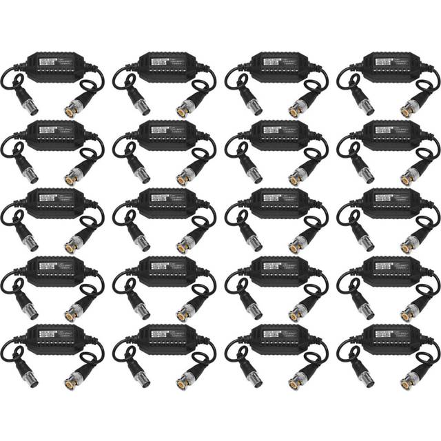 20X Coaxial Video Ground Loop Isolator Balun BNC Male to Female for CCTV Camera