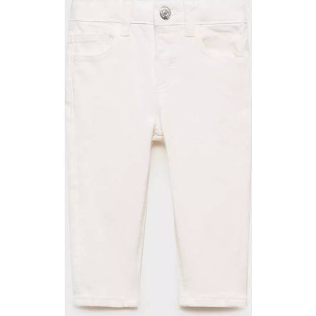 Mango Kids' Diego Straight Leg Jeans, White
