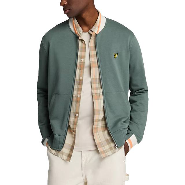Lyle And Scott Men's Half Tipped Jersey Bomber Jacket - Size: Regular/34