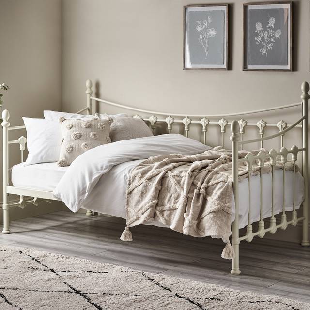 Glaucus Metal Frame Daybed - White (116cm H X 100cm W X 202cm L)