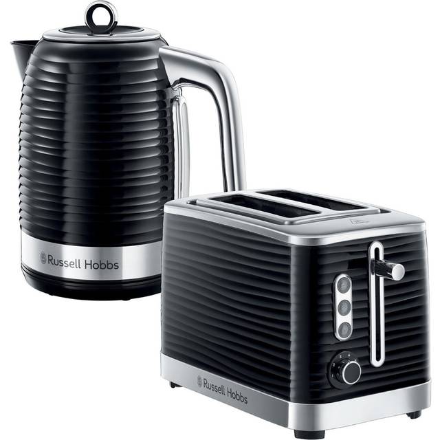 Russell Hobbs Inspire 2 Slice Toaster & Kettle Set, Black