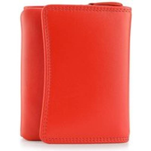 'Verona' Leather Small Pouch Purse - Orange - One Size
