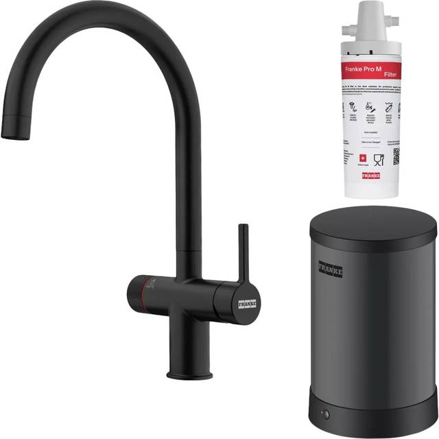 Franke Maris 3-in-1 Mechanical Water Hub Boiling Hot Water Swivel Spout Single Lever Kitchen Tap