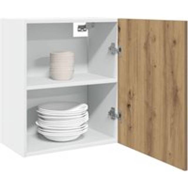 Hanging Cabinets 2 pcs Artisan Oak 50x31x60 cm Engineered Wood - Brown - One Size