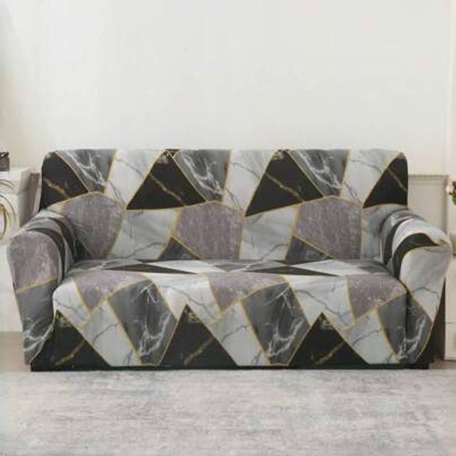 SHEIN 1pc Gold Marble Pattern Sofa Cover - Luxurious Elegant, Minimalist Design, Slip-Resistant , Washable, Home Essential
