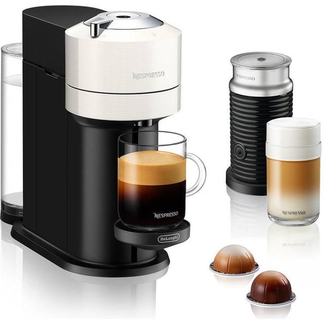 Vertuo Next Coffee Pod Machine with Aeroccino Milk Frother by De'Longhi