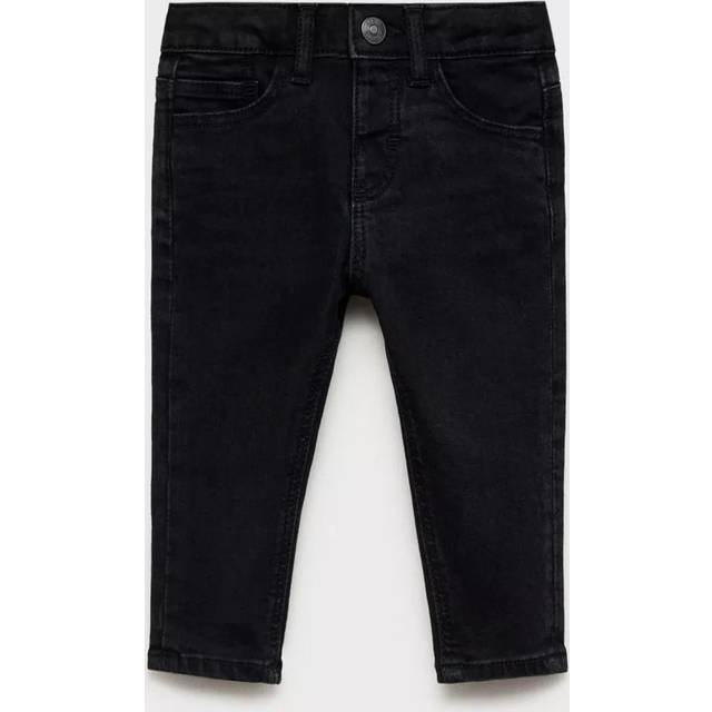 Mango Kids' Diego Straight Leg Jeans, Black