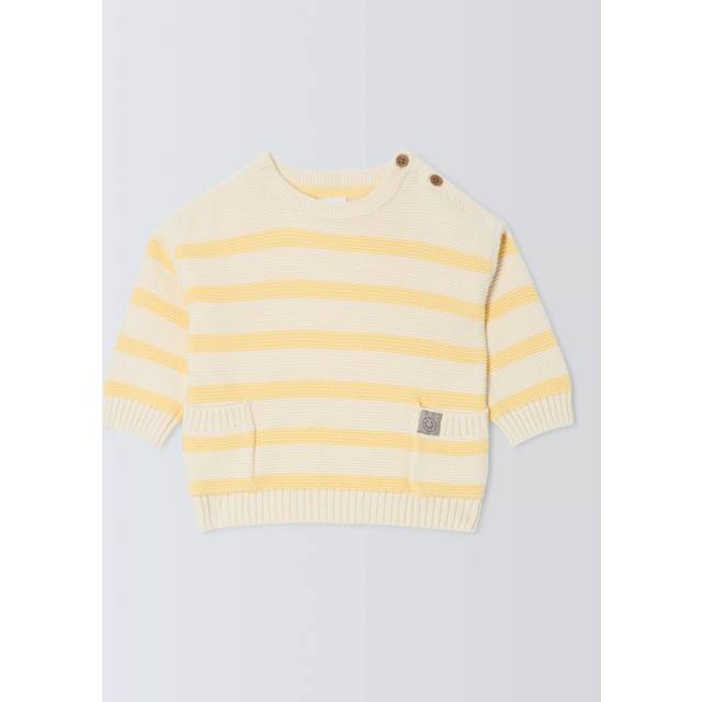 John Lewis Baby Cotton Breton Stripe Jumper, Multi