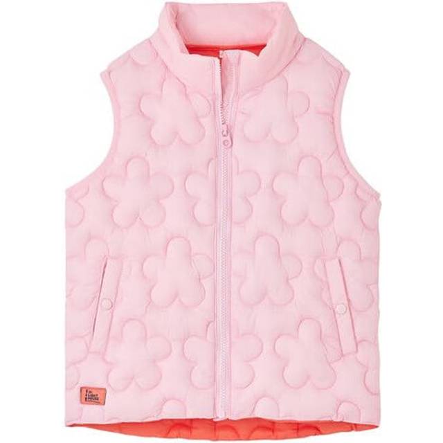 (4-5 Yrs, Baby Pink) LightHouse Girls Amber Gilet - Kids Padded Vest with Recycled Fill