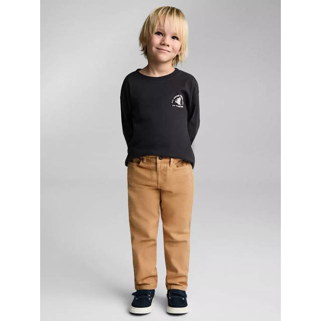 Mango Kids' Bruno Straight Leg Chinos, Camel