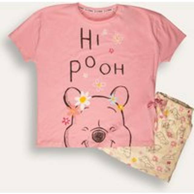 Brand Threads Winnie The Pooh Shortie Pyjama Set, Pink