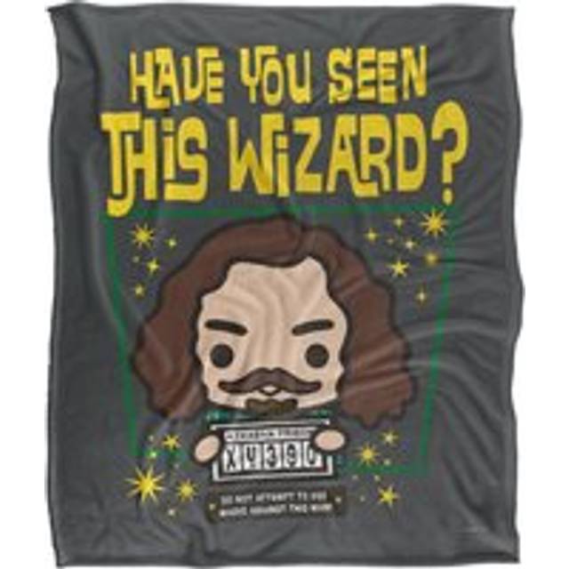 Harry Potter Have You Seen This Wizard? Sirius Black Chibi Officially Licensed Silky Touch Super Soft Throw Blanket 152x127 cm - White - One Size
