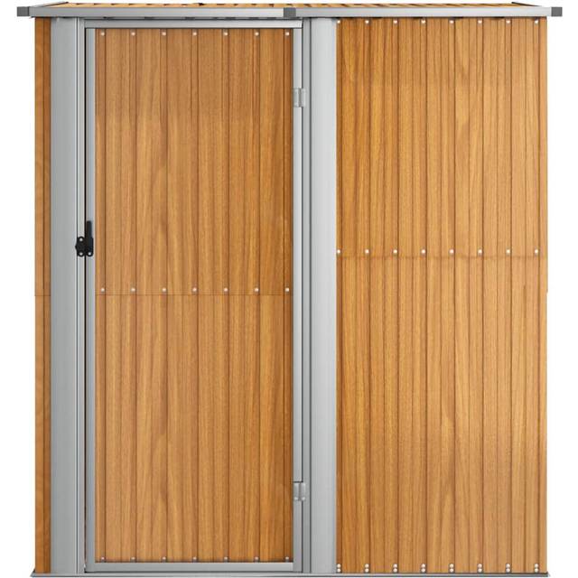 180.5 cm x 97 cm Amarius plastic tool shed - Brown (180.5cm W X 97cm D X 209.5cm H)