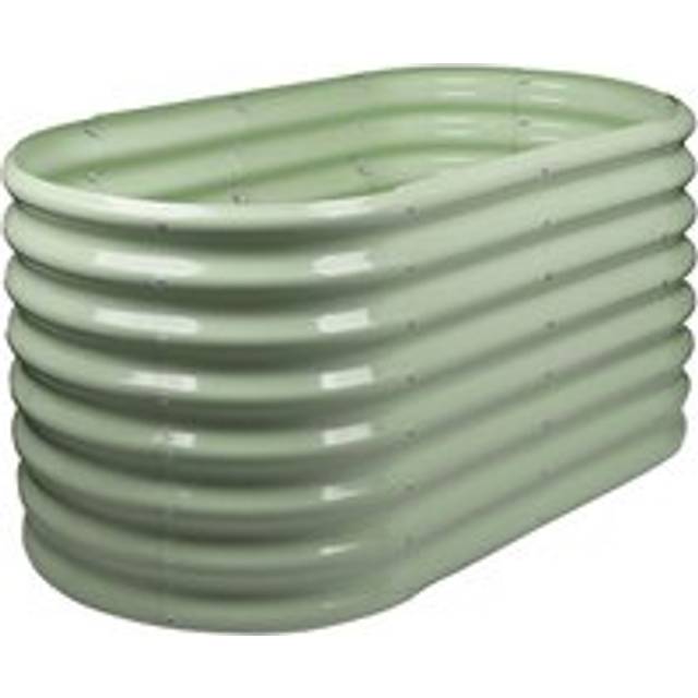 Harbour Housewares Rounded Raised Garden Bed - 120cm x 60cm x 60cm - Green, Green