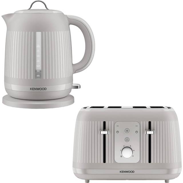 Kenwood KWPK5 Dawn Oatmeal Cream 1.7L Kettle and 4 Slice Toaster - 4 Slice & 1.7L