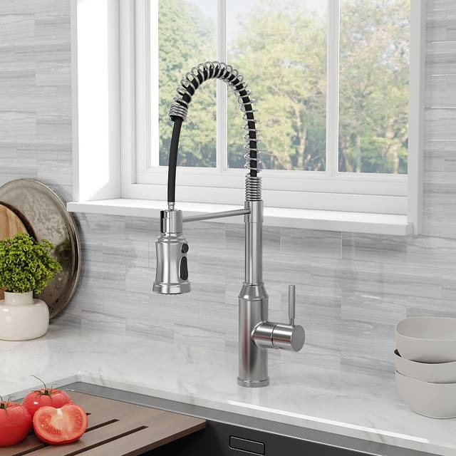 Kitchen Swivel Pulldown Faucet - Stainless Stee (52cm)