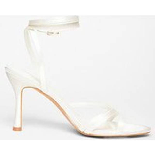 White Strappy Heels - 7