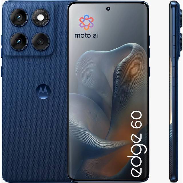 Lenovo motorola edge 60 - PANTONE Gibraltar Sea MediaTek Dimensity 7300 Processor 2.50 GHz , Android 15 or Later, 512 GB - PB7H0037GB