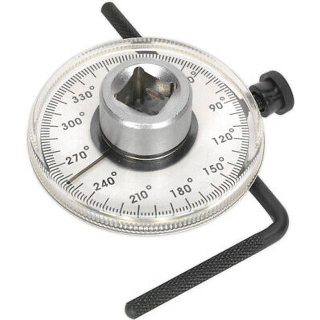 "Angular Torque Gauge - 1/2"" Sq Drive - Adjustable Reaction Arm - Rotating Index"
