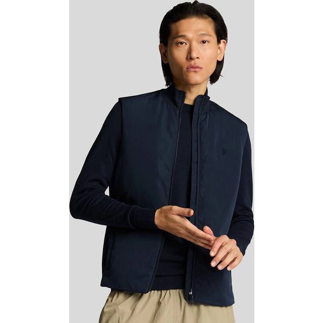 Lyle & Scott, Jacka, Herr, M, Mellanlager Tonal Hybrid Gilet - blue (M)