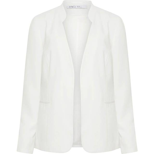 M&Co White Collarless Blazer 14 M&Co Womens