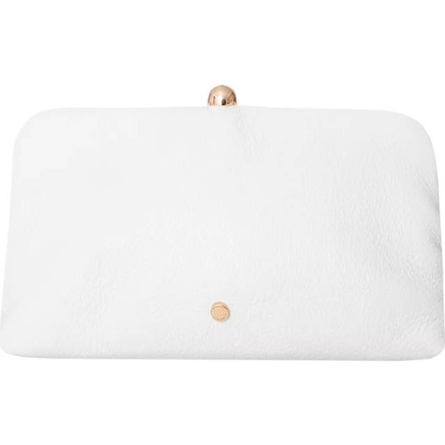 Malina Bride Leather Clutch Bag, Ivory