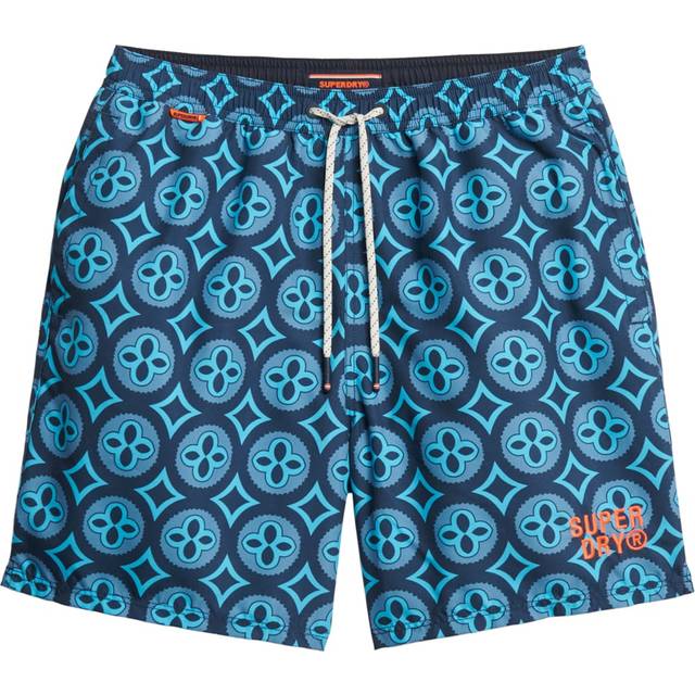 SUPERDRY Tile Print 16 Swim Short |Marinblå |S