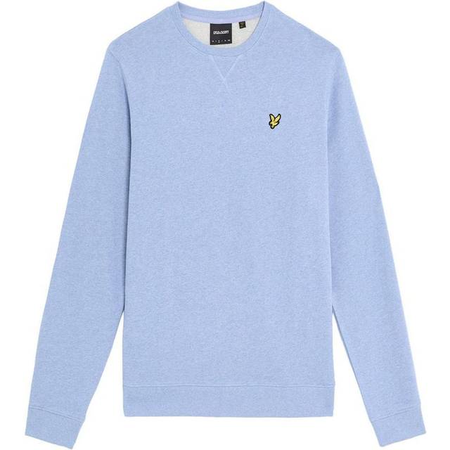 Lyle & Scott, Sweatshirts & Hoodies, Herr, 2Xl, Mellanskikt Heathered Crew Neck Sweatshirt - blue (2XL)
