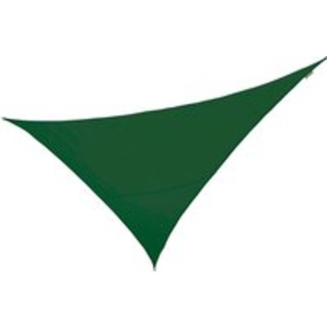 6m x 4.2m Triangle Waterproof Sun Shade Canopy 98% UV Block Free Rope - Green - One Size