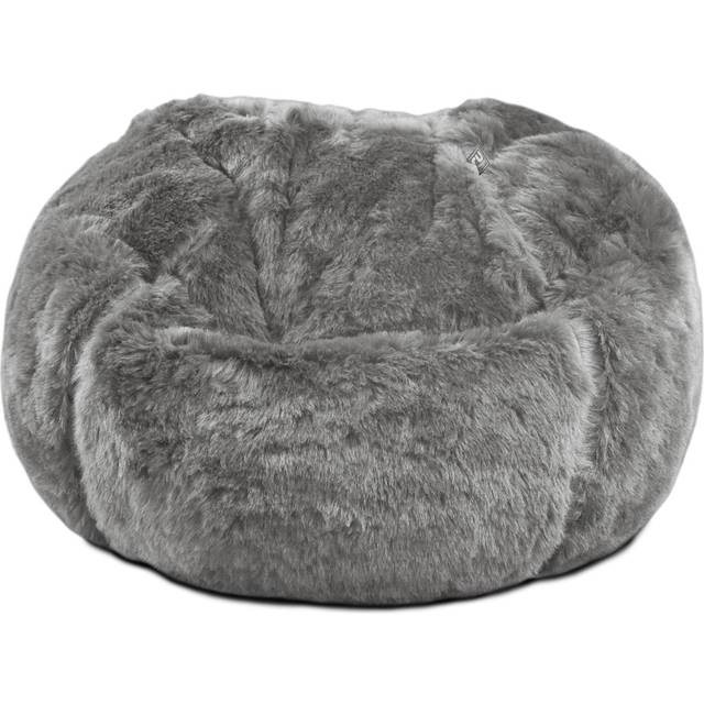 Mini Faux Fur Beanbag - Grey (Small)