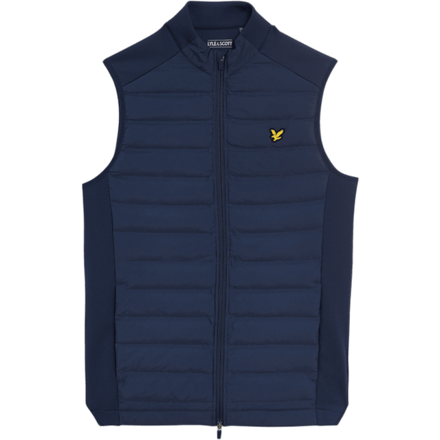 Lyle & Scott, Jacka, Herr, S, Polyester, Hybrid Quilted Golf Gilet - blue (S)