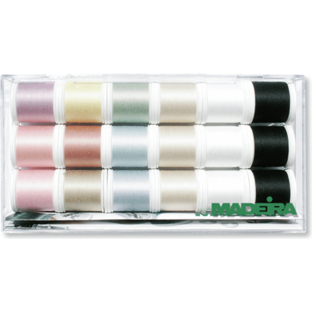 C/BOX COTONA N80 - Clear Box: Cotona 80: 18 x 200m: Spools - Madeira - Multi - One Size