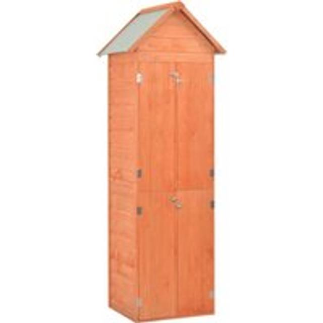 Garden Storage Shed 71x60x213 cm Wood - Brown - One Size