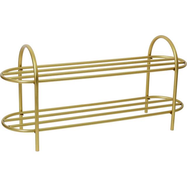 John Lewis Metal Shoe Rack, Gold