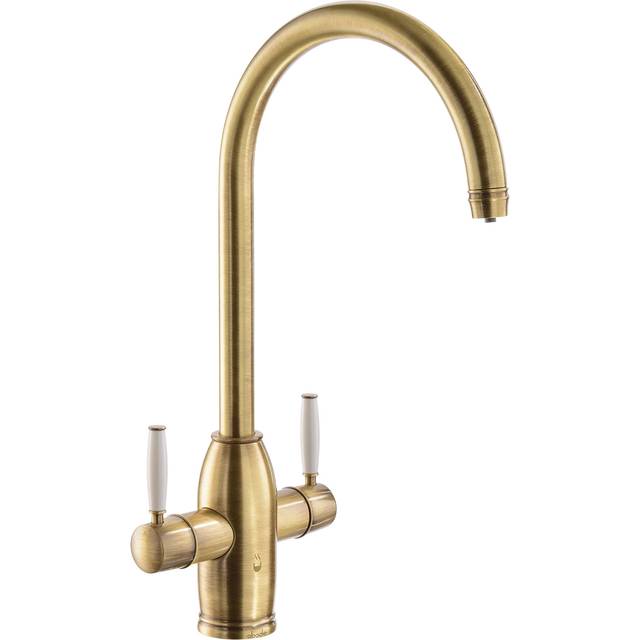 Abode Province 4 IN 1 Monobloc Tap &amp; Proboil.4E Tank - Antique Brass Finish: Antique Brass