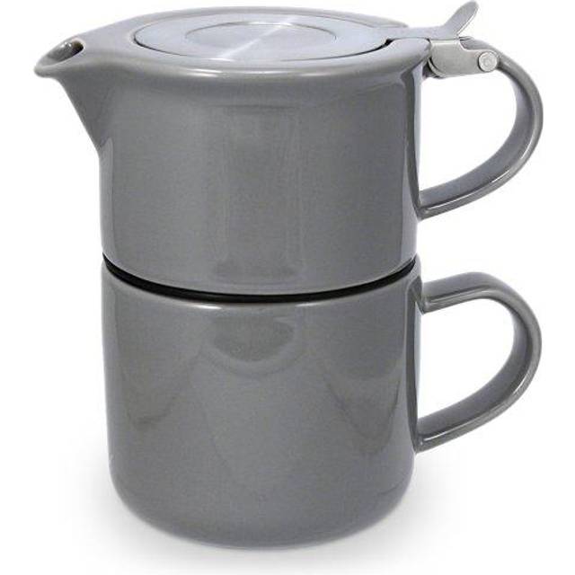 FORLIFE Tea for One with Infuser 14 ounces, Gray