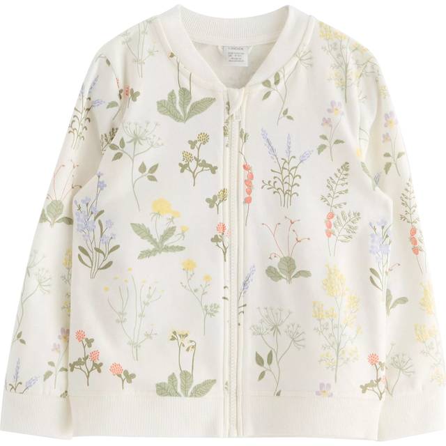 LINDEX Bomber Jacket Aop Meadow |Vit |110/116