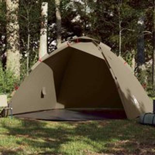 Fishing Tent 4-Person Brown Quick Release - One Size