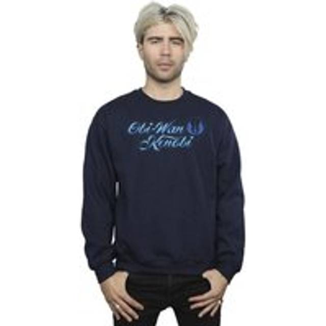 Obi-Wan Kenobi Ribbon Font Sweatshirt - Navy - M
