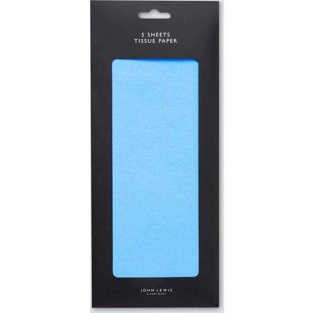 John Lewis Tissue Paper, Pack of 5, Light Blue