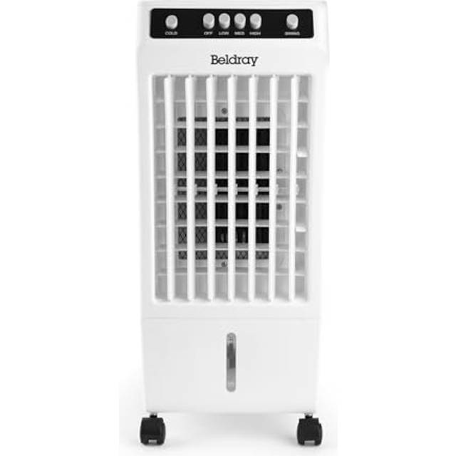BELDRAY EH3674 6 Litre Portable Air Cooler - White & Grey, White,Silver/Grey