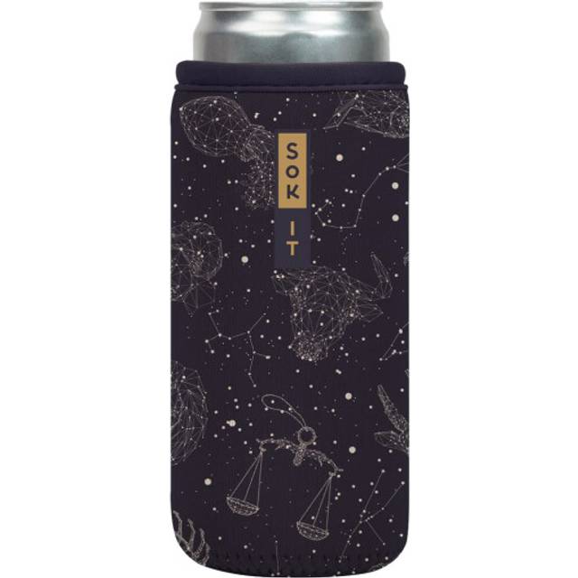Sok It Can Sok Sleeve for Beer & Soda Insulated Neoprene Cover (Zodiac Sky  12oz Slim Can Sleeve)